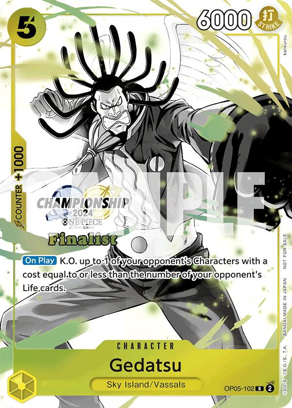 Gedatsu (Extension Championnat 2024 Vol. 2) [Finaliste] [Cartes promotionnelles One Piece]