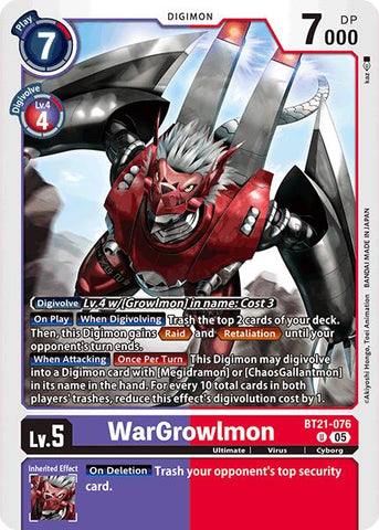 WarGrowlmon [BT21-076] [Convergencia del Mundo]