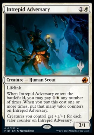 Adversaire intrépide (Pack promo) [Innistrad: Chasse de minuit promos]