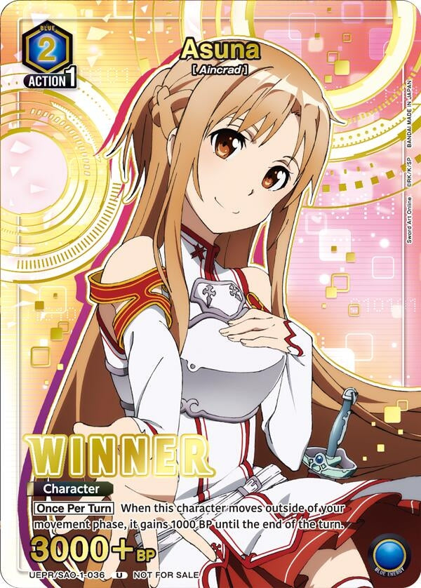 Image for Asuna (Winner) (UEPR/SAO-1-036) (UEPR) - Union Arena