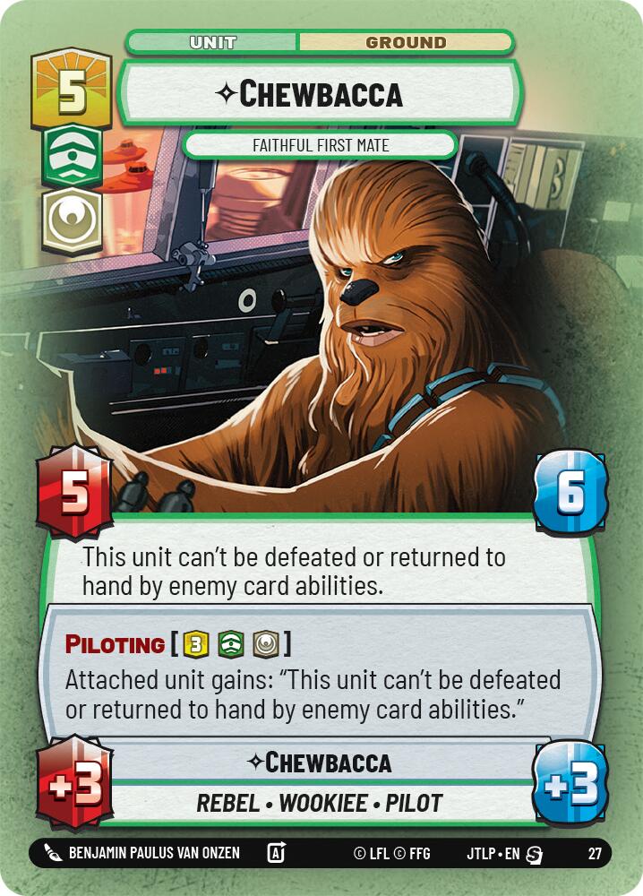 Chewbacca - Premier Officier Fidèle (Foil) (27) [Saut dans l'Hyperespace : Jeu Hebdomadaire]