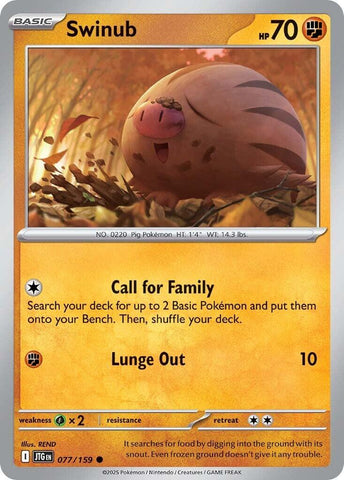 Swinub (077/159) [Escarlata y Púrpura: Viaje de Compañeros]