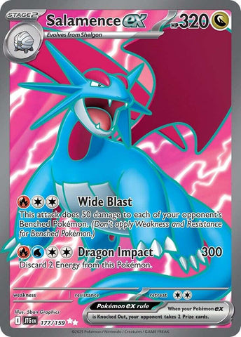 Salamence ex (177/159) [Escarlata y Púrpura: Viaje Unido]