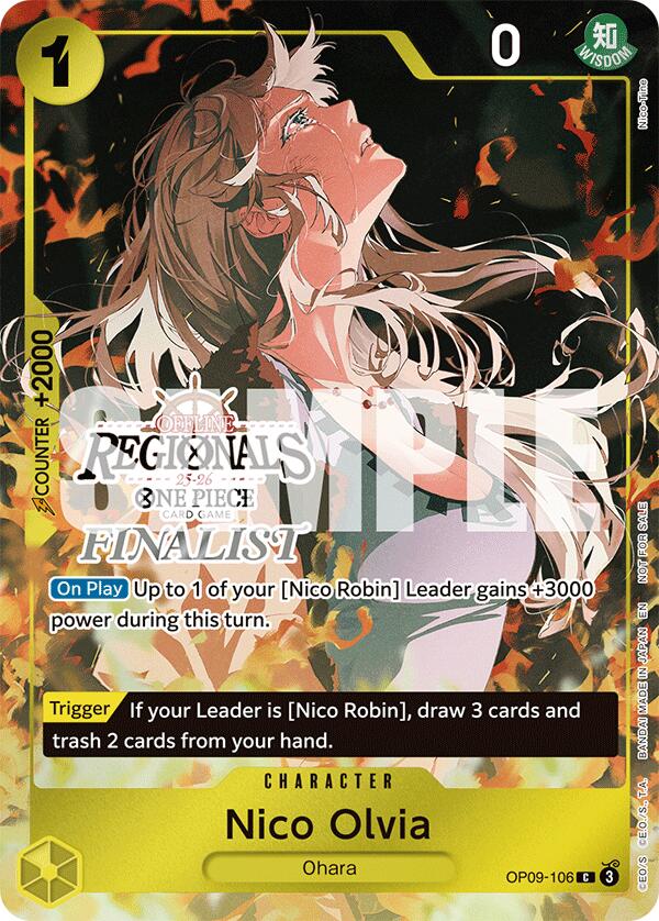 Nico Olvia (Cartes de finaliste régional hors ligne 2025 Vol.1) [Cartes promotionnelles One Piece]