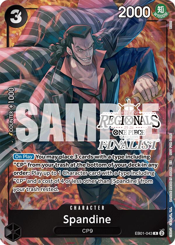 Spandine (Cartes de finaliste régional hors ligne 2025 Vol.1) [Cartes promotionnelles One Piece]