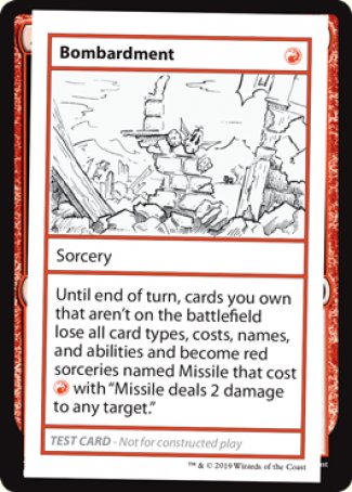 Bombardement (Édition 2021) [Cartes de test des boosters mystères]