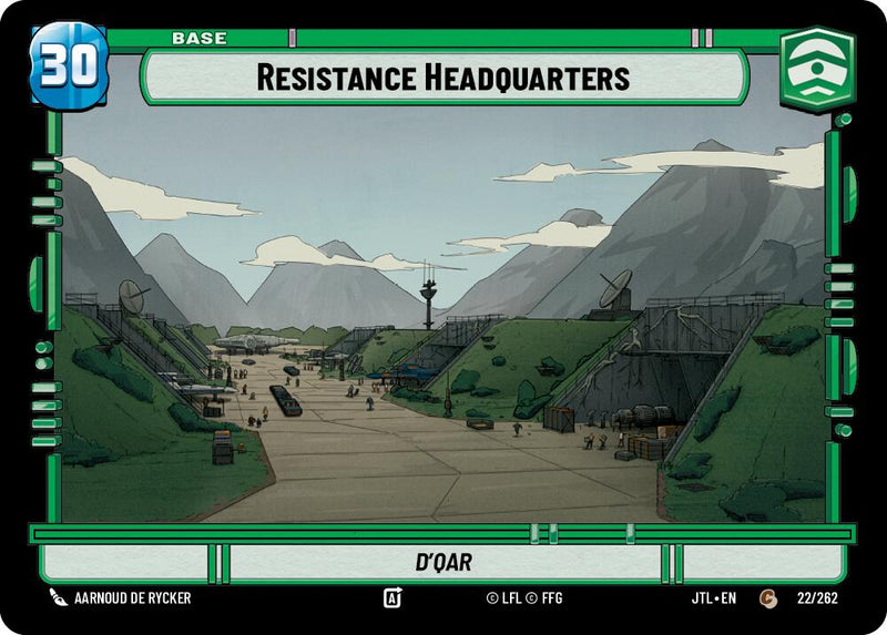 Quartier général de la Résistance // Chasseur TIE (022/262 // T01/T04) (022/262 // T01/T04) [Jump to Lightspeed]