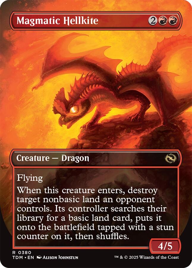 Molosse de l'Enfer Magmatique (Sans bordure) [Tarkir : Rafale de dragons]