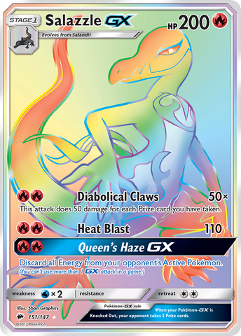 Salazzle GX (151/147) [Sol y Luna: Sombras Ardientes]