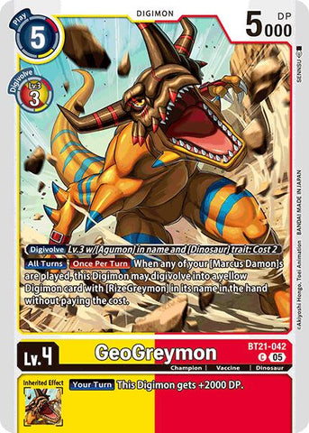 GeoGreymon [BT21-042] [Convergencia Mundial]