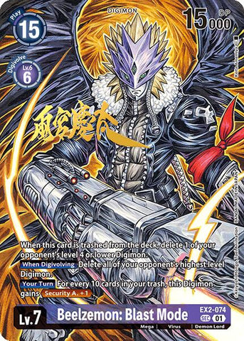 Beelzemon Blast Mode [EX2-074] (Firmado) [Convergencia Mundial]