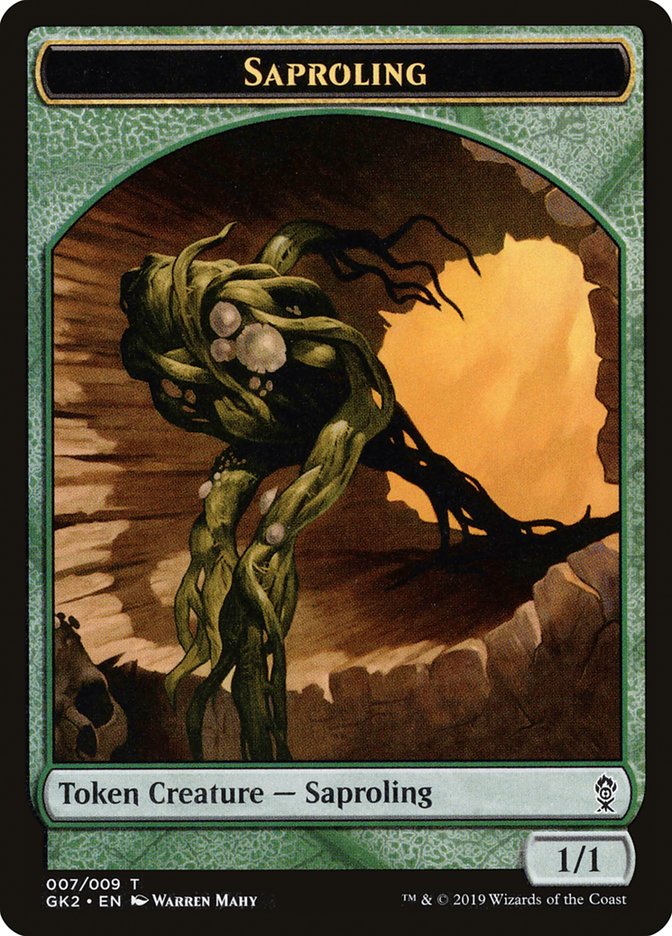 Jeton recto-verso Saprobionte // Ver [Jetons de la Guilde de Ravnica Allegiance]