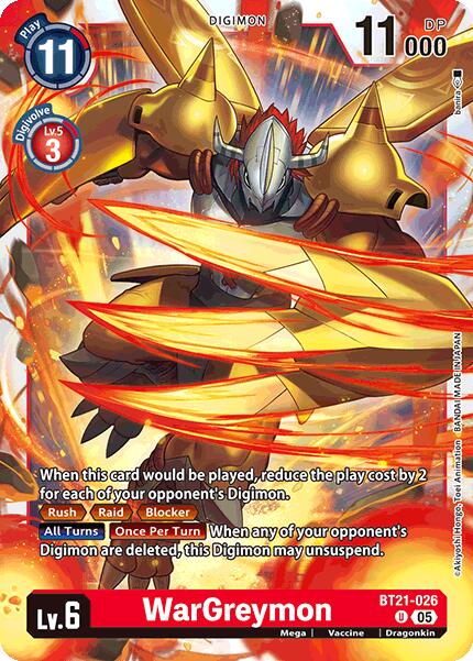 WarGreymon [BT21-026] [Convergence mondiale]
