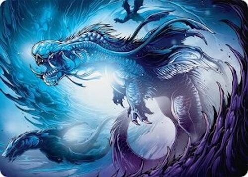Carte d'art Dragon de l'orage déferlant (33/54) [Tarkir : série d'art Dragon de l'orage]