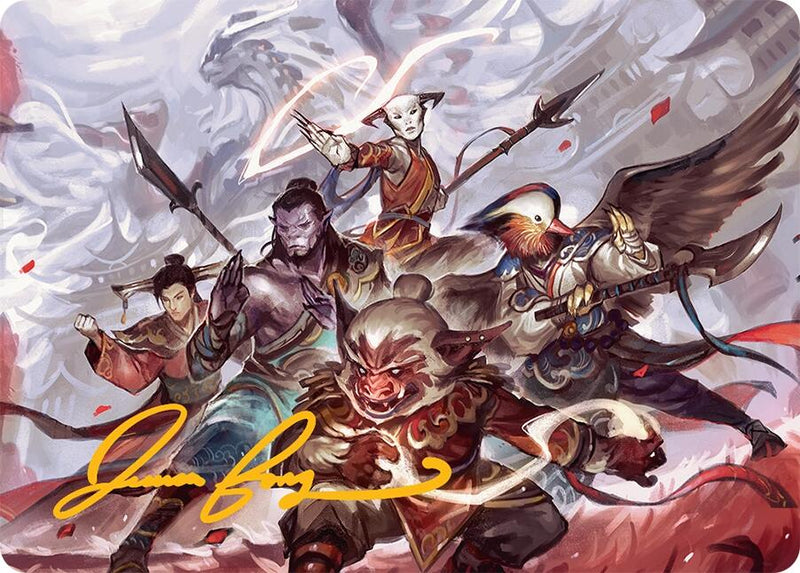 Volonté du Jeskai Carte artistique (54/54) (Signature estampée or) [Tarkir : série d'illustrations Tempête draconique]
