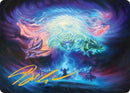 Carte illustrée « Invoquez les dragons spirituels » (21/54) (Signature estampée or) [Tarkir : Série d'illustrations L'Orage draconique]