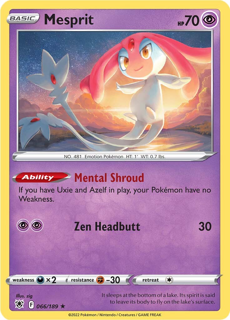 Mesprit (066/189) [Espada y Escudo-Resplandor Astral]