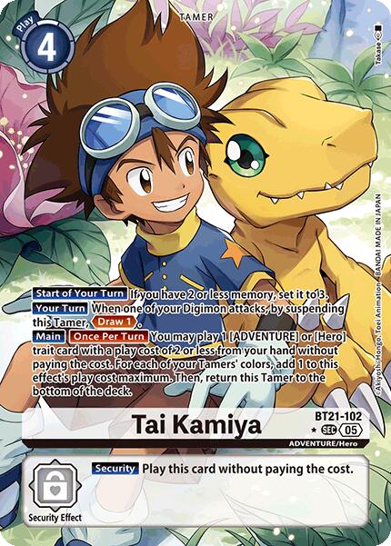 Tai Kamiya [BT21-102] (Art Alternatif) [Convergence Mondiale]