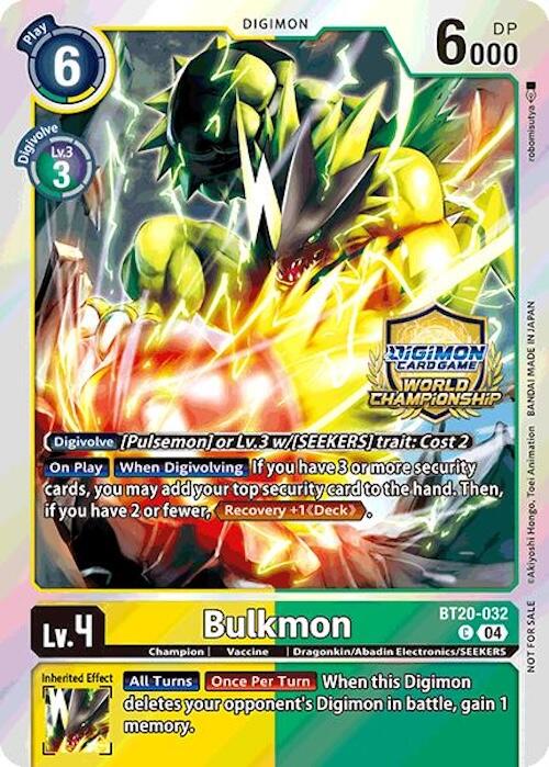 Bulkmon [BT20-032] (Championnat Régional 25-26 Season 1) [Promos Release Special Booster Ver.2.5]