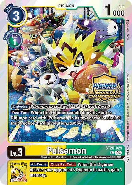 Pulsemon [BT20-029] (Set de cartes champion des régionales 25-26 Saison 1) [Promos du Booster Spécial Ver.2.5]