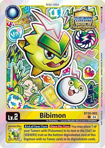 Bibimon [BT20-003] (Conjunto de cartas de campeón de Regionales 25-26 Temporada 1) [Promocionales de Lanzamiento del Booster Especial Ver.2.5]