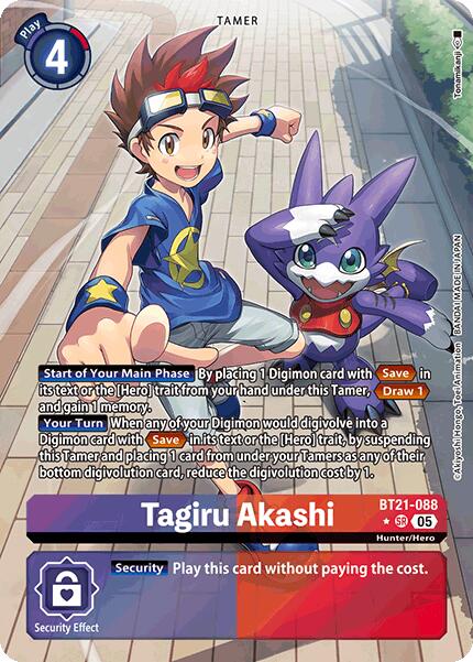 Tagiru Akashi [BT21-088] (Illustration alternative) [Convergence mondiale]