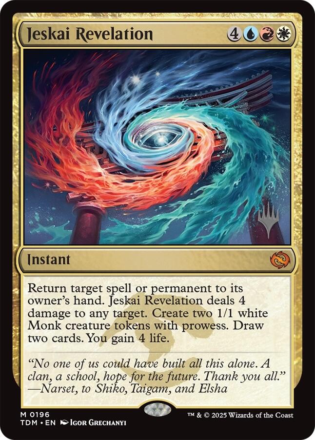 Révélation Jeskai (Pack promo) [Tarkir : Promos Dragonstorm]
