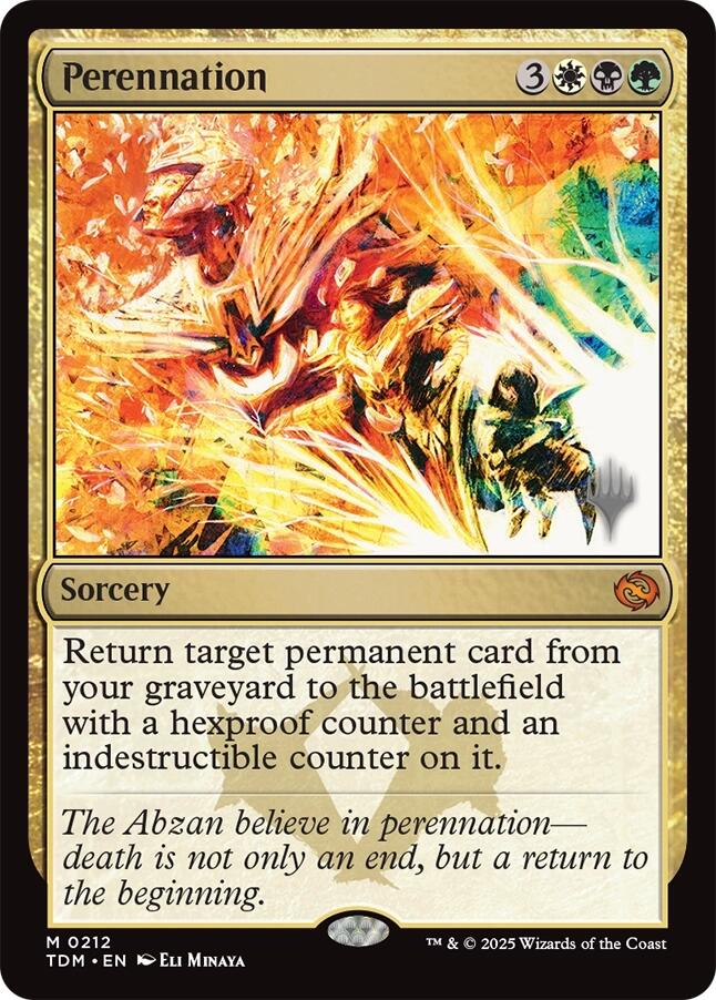 Pérennisation (Pack promo) [Tarkir : Promos Dragonstorm]