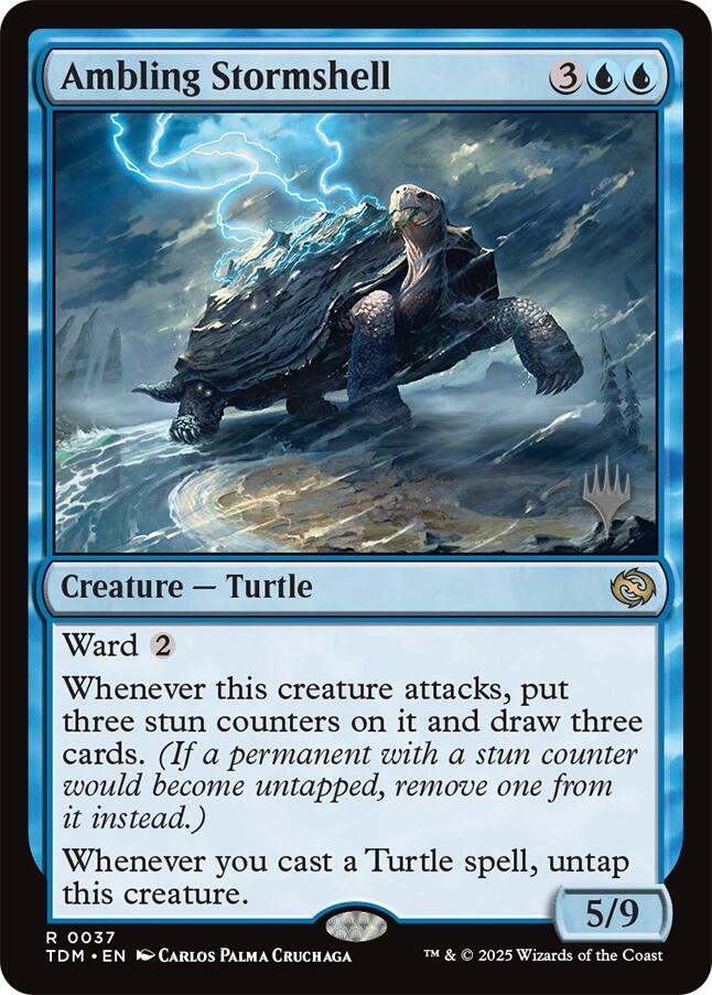 Tempête-carapace flânante (Pack promo) [Tarkir: Dragonstorm Promos]