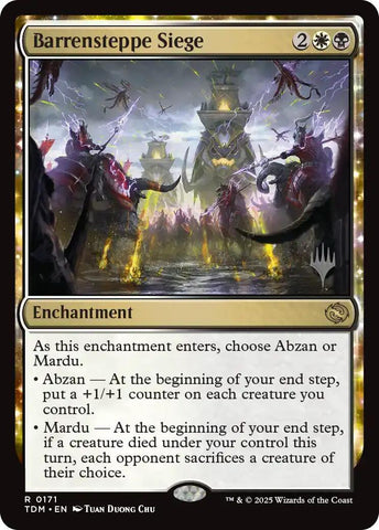 Asedio de Estepa Yermo (Paquete de Promoción) [Tarkir: Promociones Tormenta de Dragones]