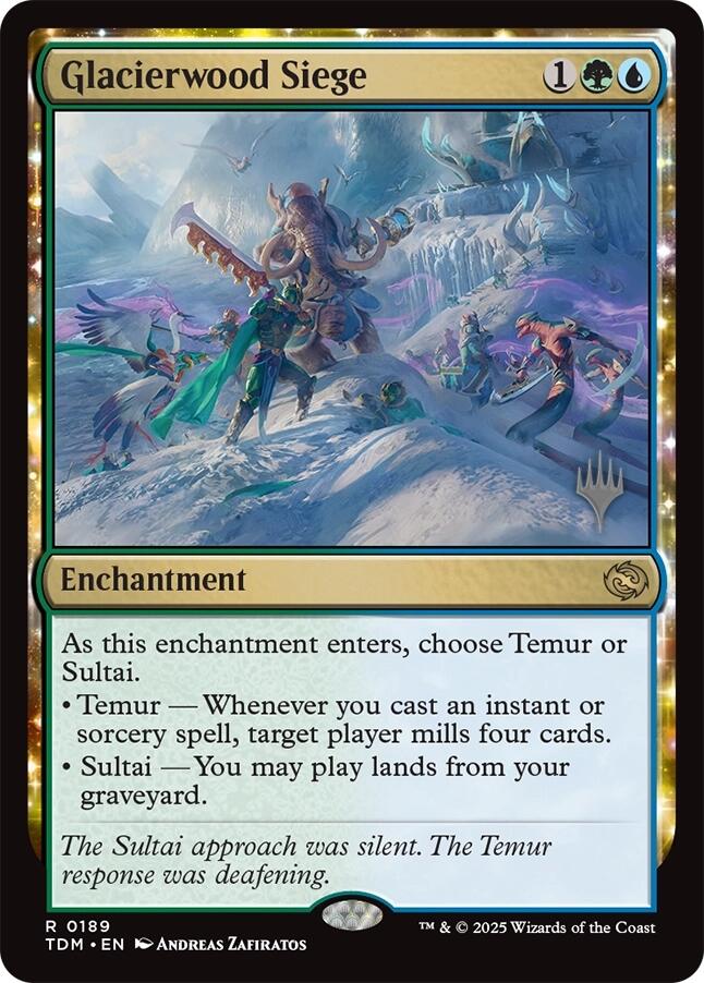 Siège de Glaciaire (Pack promo) [Tarkir : Promo Dragonstorm]