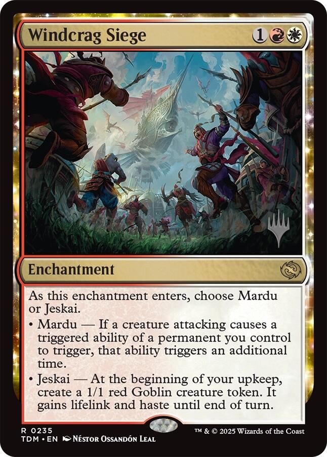 Siège de Windcrag (Pack promo) [Tarkir : Promos Dragonstorm]