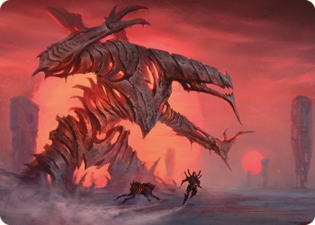 Carte artistique Le zénith du soleil rouge [Série artistique Phyrexia : Tous Les Envahisseurs]