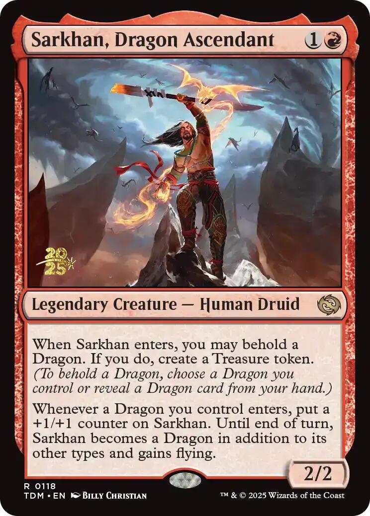 Sarkhan, le dragon ascendant [Tarkir : promos d'avant-première Tempête draconique]