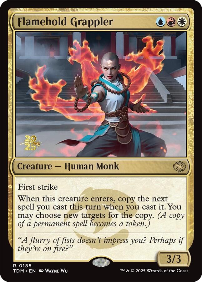 Lutteur de Flamme-garde [Tarkir : Promos d'avant-première Dragonstorm]