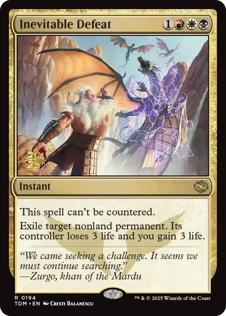 Défaite Inévitable [Tarkir : Destin Draconique Promos d'Avant-Première]