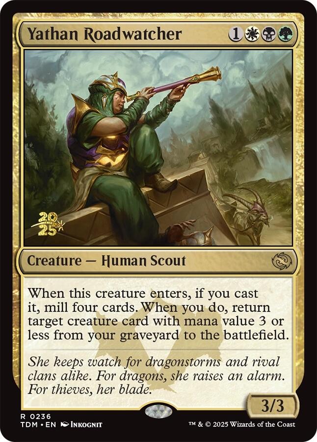 Vigía del Camino de Yathan [Tarkir: Cartas promocionales de Dragonstorm]