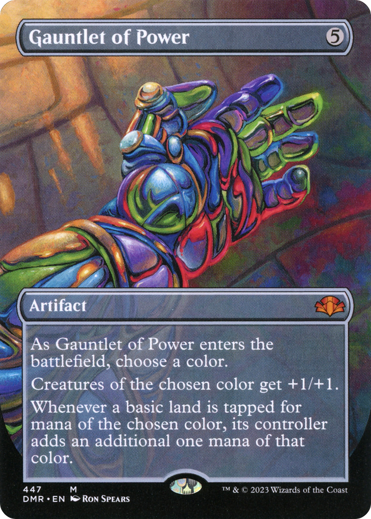 Gantelet de pouvoir (Art alternatif sans bordure) [Dominaria remasterisée]