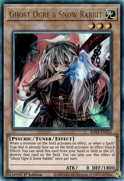 Fantôme et Lapin des Neiges [RA04-EN015] Prismatic Ultimate Rare