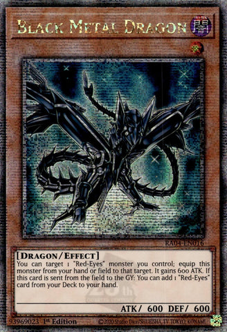 Black Metal Dragon [RA04-SP016] Quarter Century Secret Rare