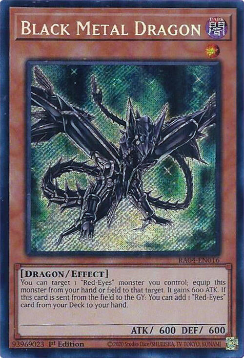 Dragon Noir Métal [RA04-FR016] Secret Rare