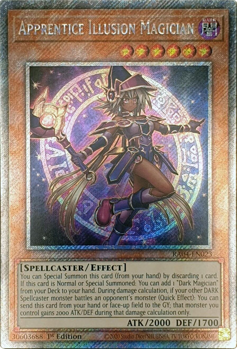 Magicien des Ténèbres apprenti [RA04-FR023] Secrète Rare Platine