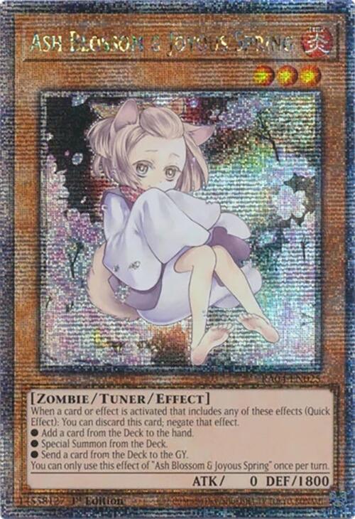 Ash Blossom & Joyous Spring (Illustration alternative) [RA04-FR025] Quarter Century Secret Rare
