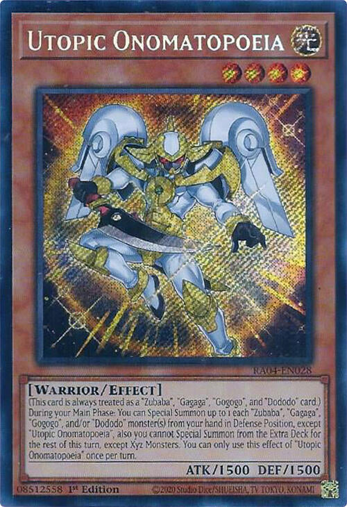 Onomatopée Utopique [RA04-FR028] Secret Rare