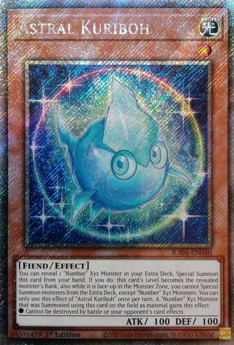 Kuriboh Astrale [RA04-FR040] Secret Rare Platine
