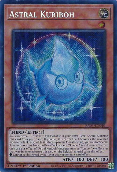 Kuriboh Astrale [RA04-FR040] Secret Rare