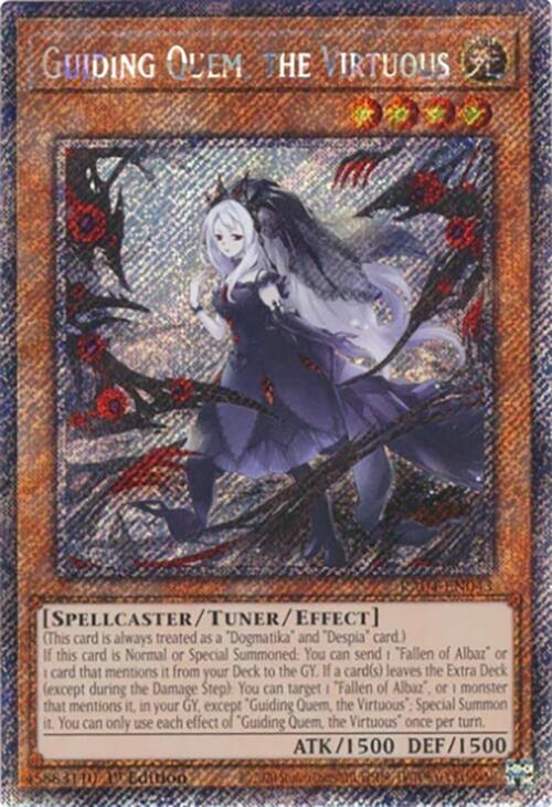 Guiding Quem, la Vertueuse [RA04-EN043] Secrète Rare Platine