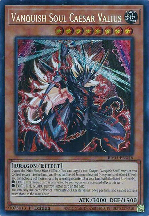 Vanquish Soul Caesar Valius [RA04-FR046] Secret Rare