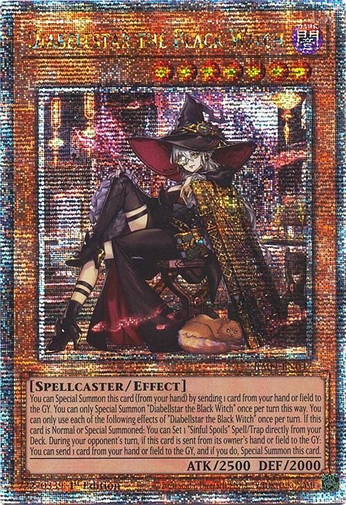 Diabellstarr the Black Witch (Nouvelle Illustration) [RA04-FR047] Quarter Century Secret Rare