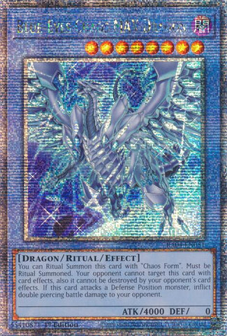 Dragon Chaos MAX aux Yeux Bleus (Nouvel Art) [RA04-FR051] Quarter Century Secret Rare